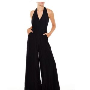 Wide-Leg Halter Jumpsuit